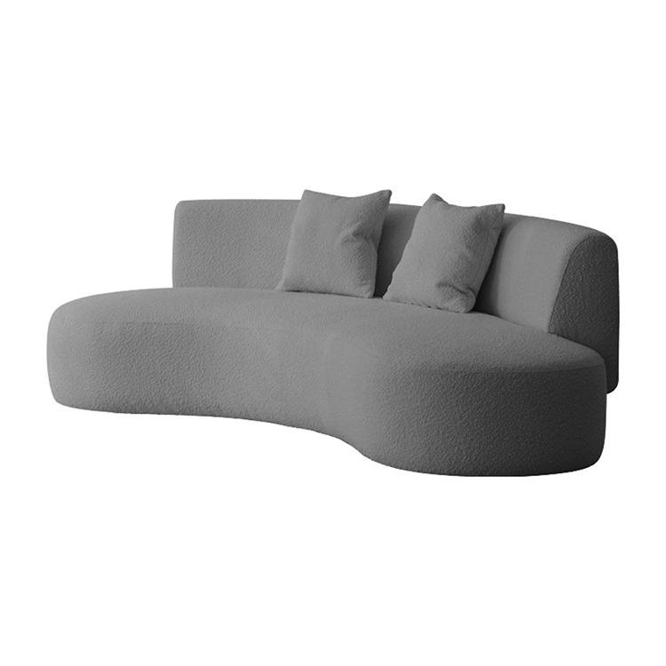 Alva Nordic Design Curved Sofa Living Room Half Moon Sofa Set Modern Simple Household Furniture