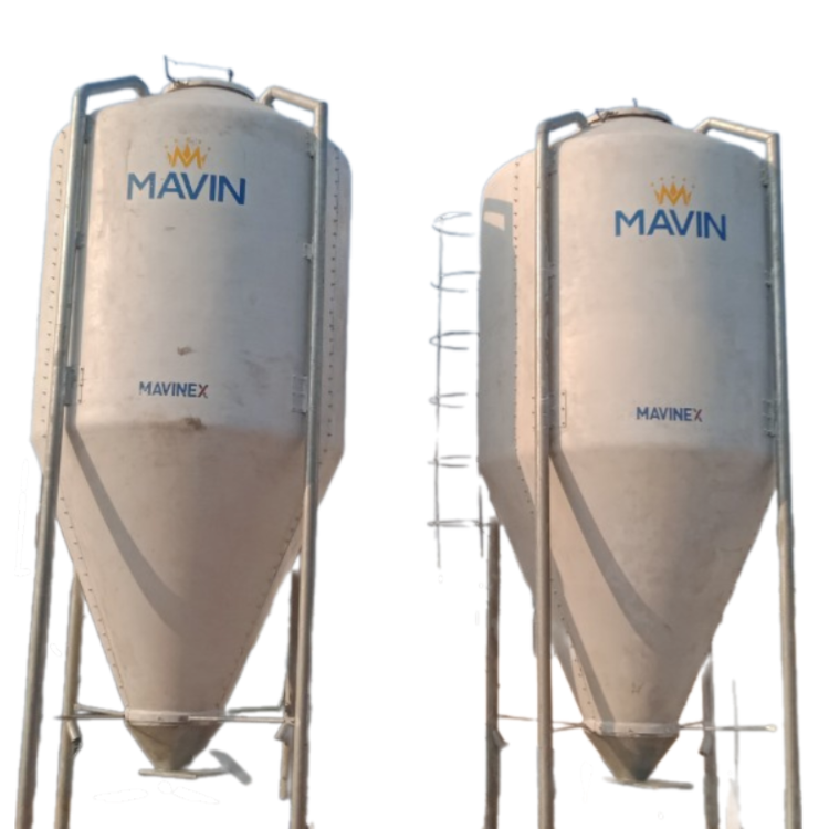 Top Selling  automatic pig feeding silo  7.5 tons feed silo for pig Stainless Steel  Made in Vietnam Manufacturer