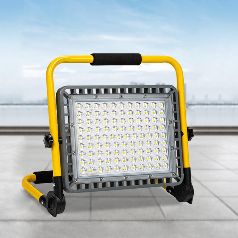 Rechargeable Led Work Light 100w 200w 300W 400W Portable Rechargeable Led Camping Flood Light