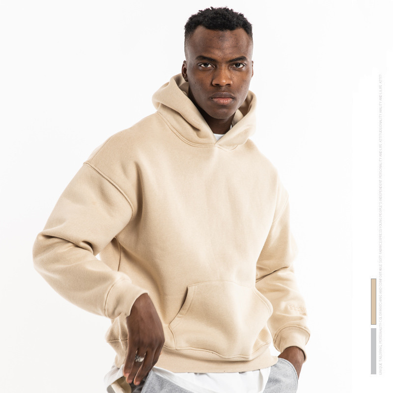 Maxgarment High Quality Oem Wholesale 100 Cotton Fashion Hoodie Solid Color Men Hooded Sweatshirts