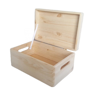 8x10 Wooden Keepsake Box Decorative Boxes with Hinged Lid -  Great Father Day Gift