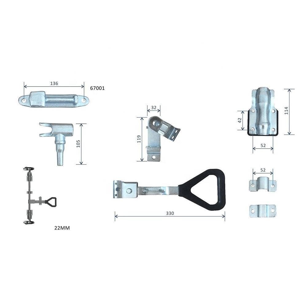 Container Door Handle Lock, Trailer Part Van Truck Rear Door Lock Gear