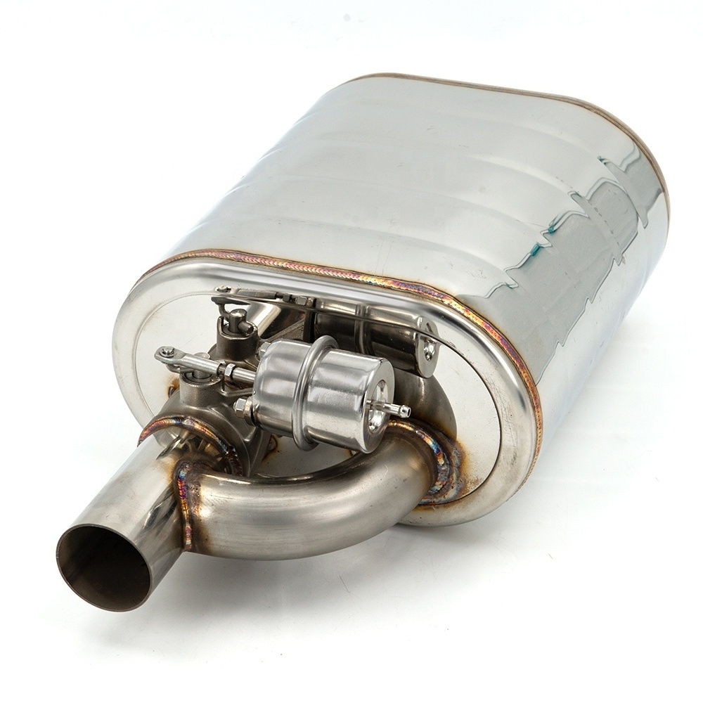 Performance Customized Stainless Steel Car Vacuum Exhaust Muffler With / Without Remote Control