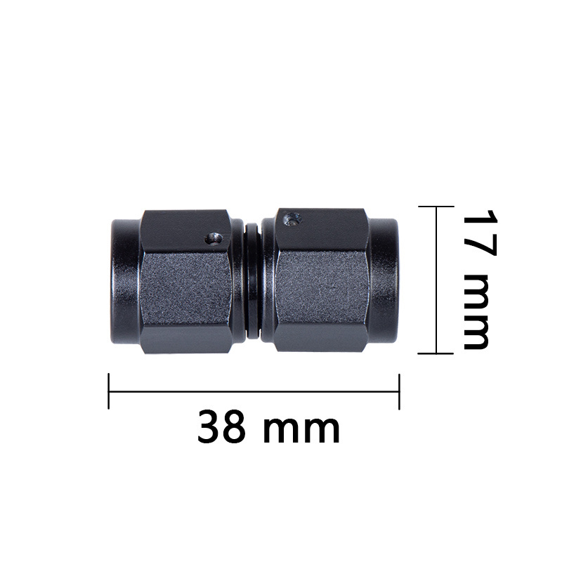 Aluminium AN6 6AN to AN6 Straight Female Swivel Coupler Aluminum Alloy Hose End Fitting Adaptor