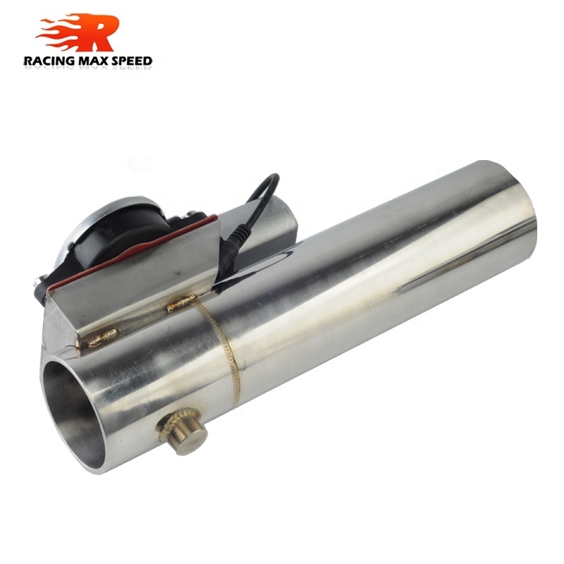 3  inch straight pipe 304 Stainless steel Electric Double control cutout exhaust flange  header with switch