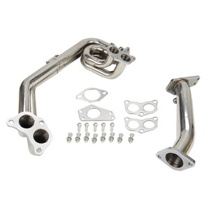 Stainless Steel Exhaust Manifold Header Downpipe Test Pipe For FOR 08-17 WRX/STi 2.5L EJ25 G3 G4 EXHAUST/MANIFOLD