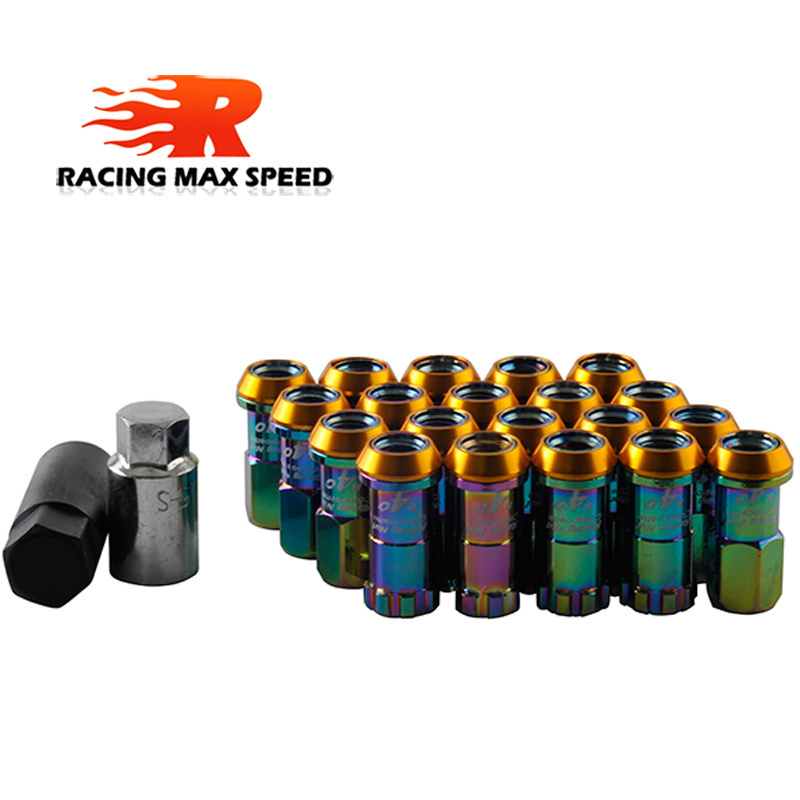 RACING R40 Style Project Kics Racing IRON Wheel Racing Lug Nuts 44MM 20pcs/set For Honda  Toyota Mazda WITH LOGO