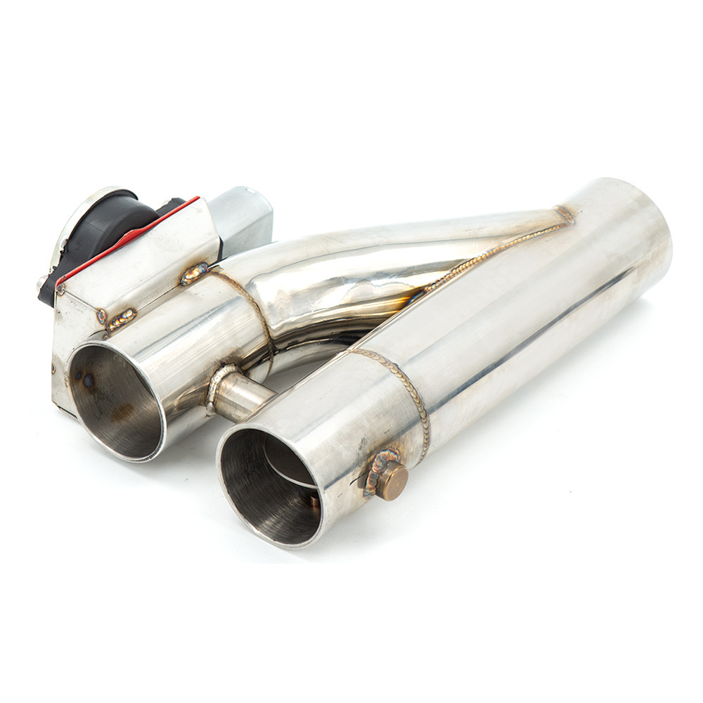 2.5 INCH Electric Exhaust Dump Cutout E-cut Out Bypass with Switch Dual-Valve System