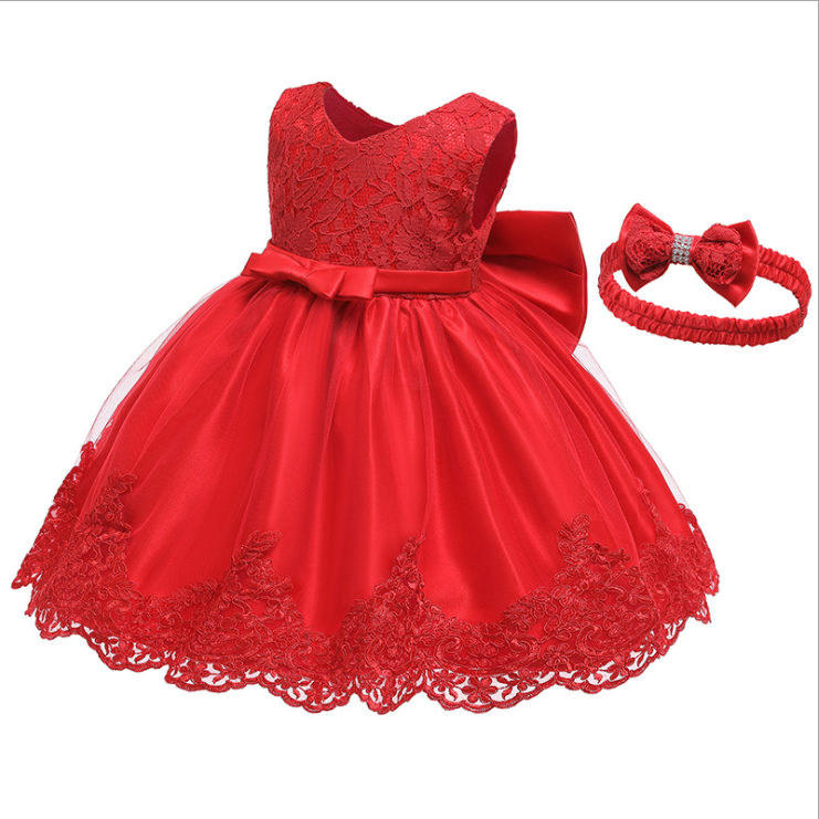 D0109  Baby Dress Pictures Ball Gowns Children Wedding Party Bridesmaid Sleeves Sleeves Evening Dresses Girls