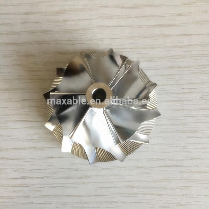 RHF4 37.60/51.00mm 6+6 blades high performance turbo milling/aluminum 2618/billet compressor wheel for VJ44/A2710903680