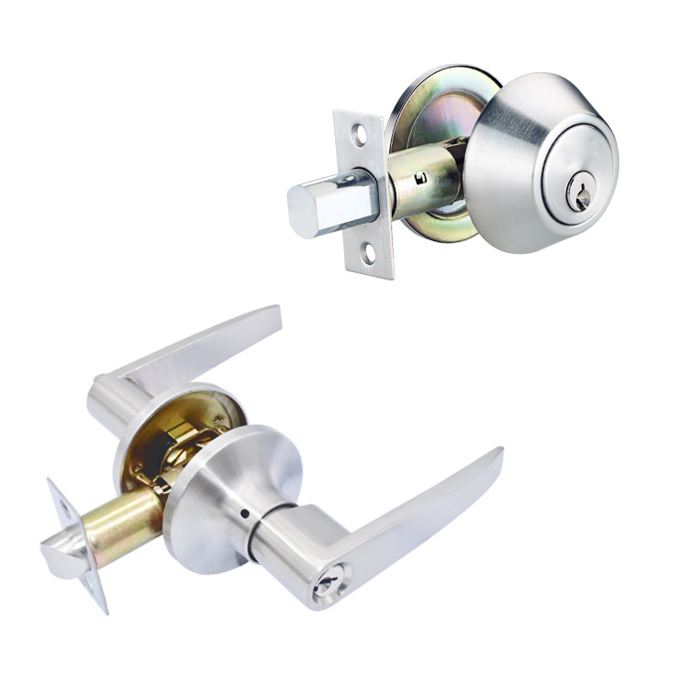 Silver Zinc Alloy Glass Door Lock For Flush Swing Swing Door Office Bedroom Toilet Bathroom Security Door Lock Key