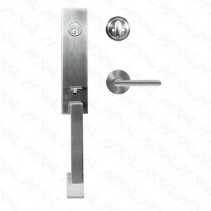 2024 Hot Sale Matte Black Entry Wood Shower Glass Door lock Pull Passage Door Handle lock