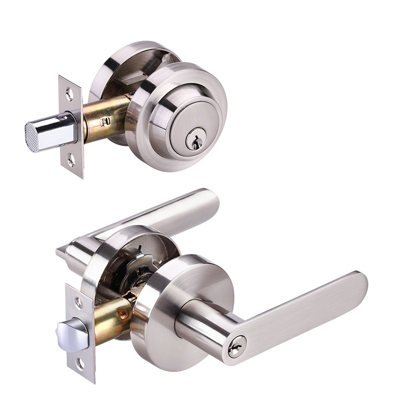 2024 Heavy duty lever lock with single deadbolt lock security Zinc alloy combo door  Lock