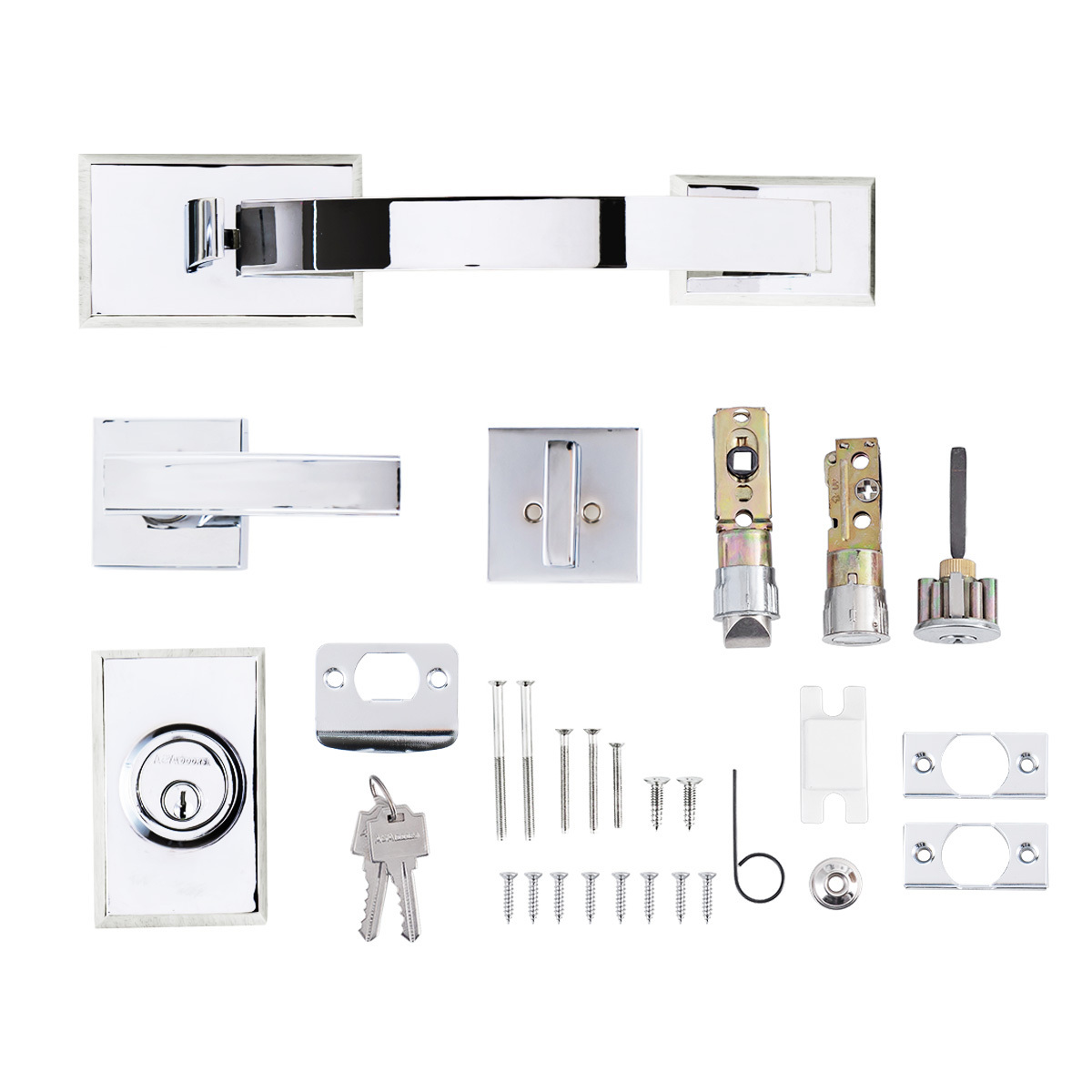 2024 Warehouse Wholesale Residential Security Inside and Out  Handle Door Lock Set Lock