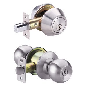 Knob Door Lock Handle for interior doors no key American Duty Bedroom Handles cylindrical Knob And Deadbolt Combo Door Lock