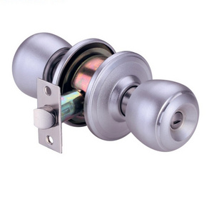 Knobset For Bedroom Bathroom Keyless Door Knobs Ground Spring Latch Bolt Lock With Knob Interior Door Handle Door Knob