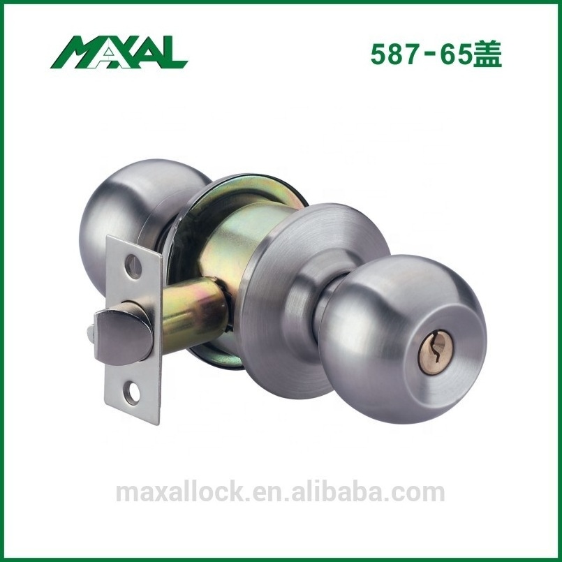 MAXAL 2023 Stainless Steel Cylindrical Knob Door Lock Round Knob Door Lock Door Cylinder lock