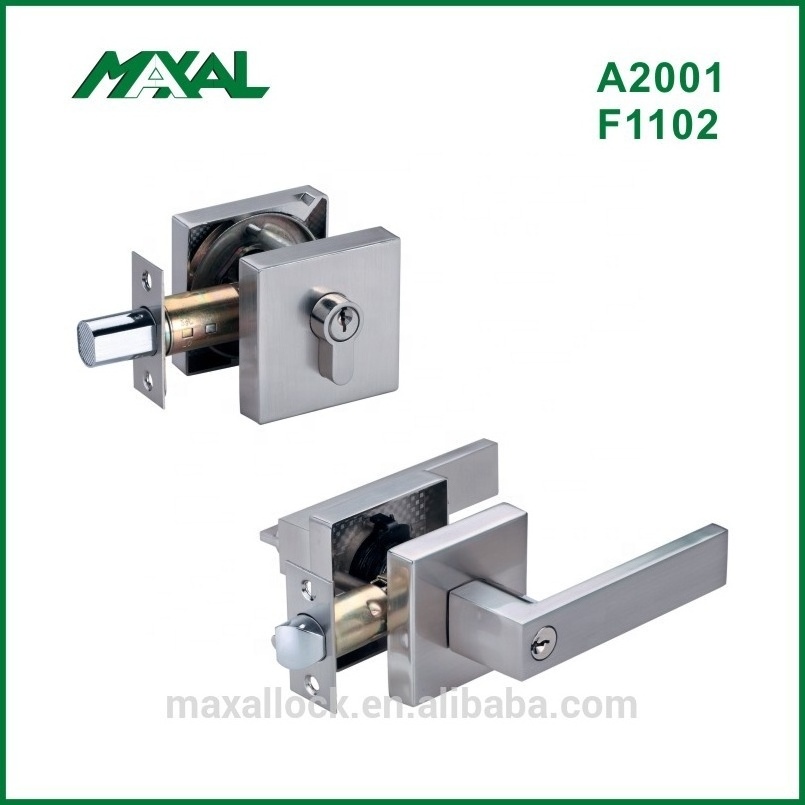 MAXAL 2023 High Safety Push Pull Cylindrical Door Knob Lock Lever Handle Combo Lockset Lock