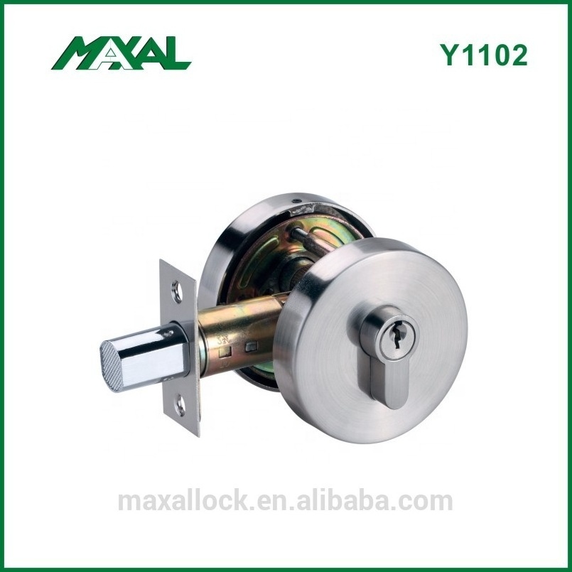 2024 High Quality Zinc Alloy Double Sided Tubular Door Deadbolt Lock For Entrance/Passage Door Lock