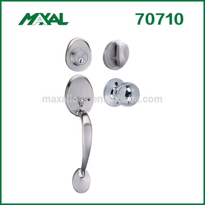 2024 American Style Handleset Grip Entrance Door Lock With High Security Lock