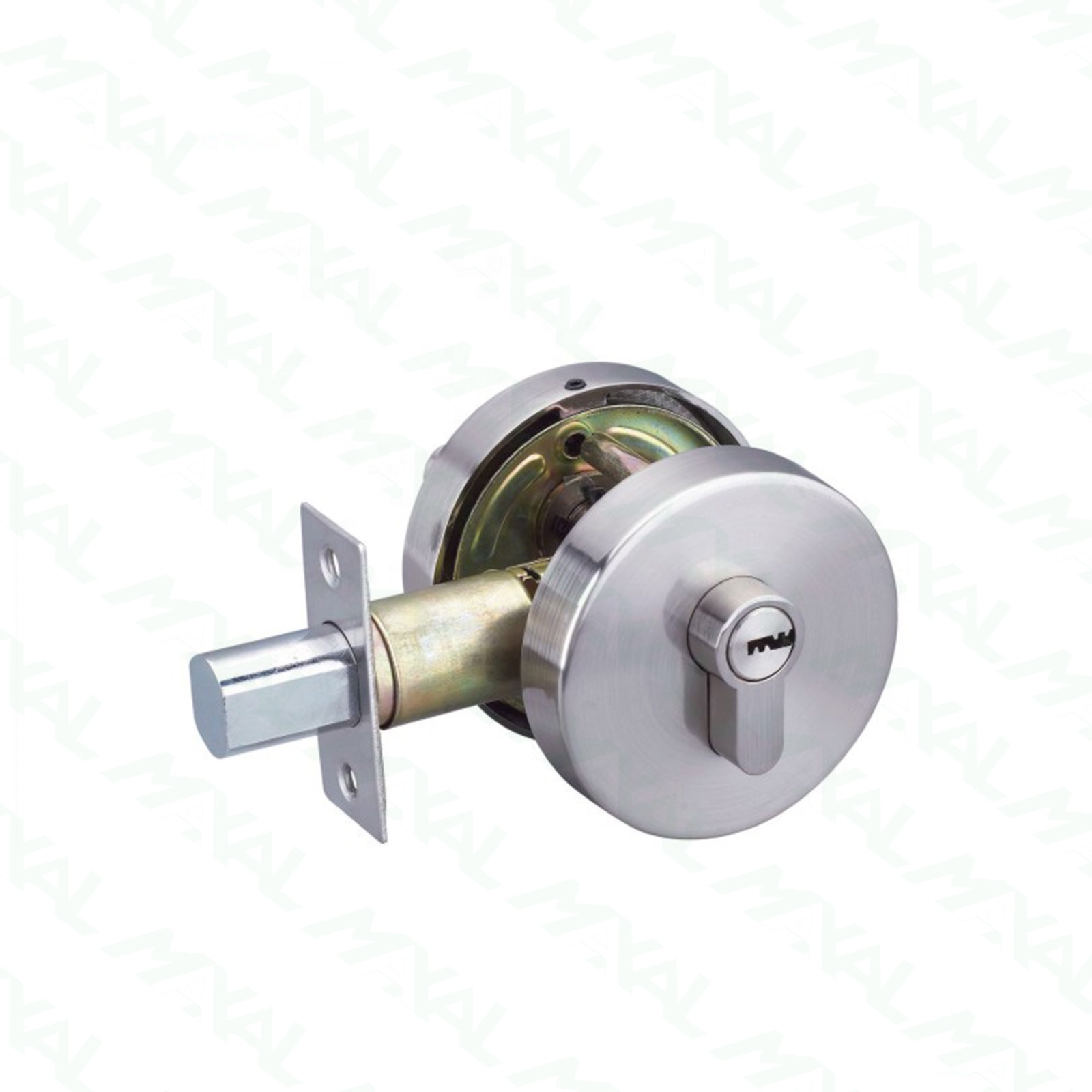 Free Samples Satin Nickel Tubular Round Deadbolt With Key Single Entry  Single Deadbolt Lock Cylinder Deadbolt Lock