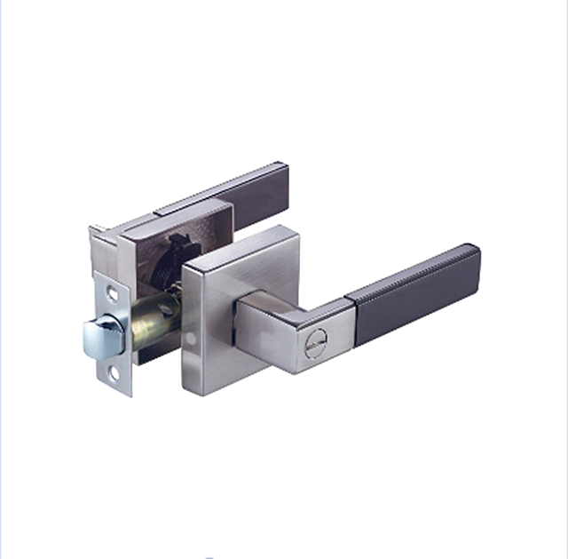 Heavy-Duty Tubular Lever Set Privacy Bathroom Lock High Security shower door handle lock