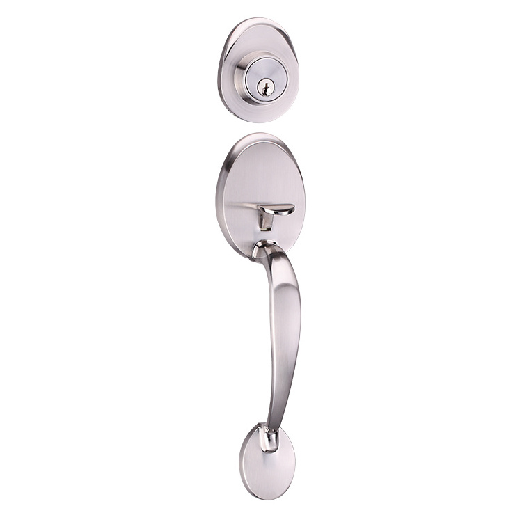 2023 Grip handle set Gate door lock, tubular lever set handle lock, door handle lock with deadbolt. Lock