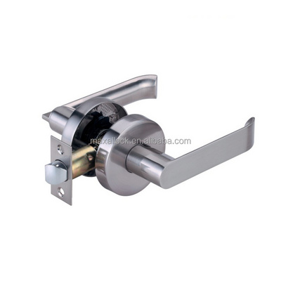 Heavy duty security door hardware entrance privacy leverset door lever knob lock tubular door lock