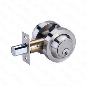 2024 MAXAL Zinc Alloy luxury household contemporary ANSI Grade 3  satin nickel Double cylinder deadbolt with brass key