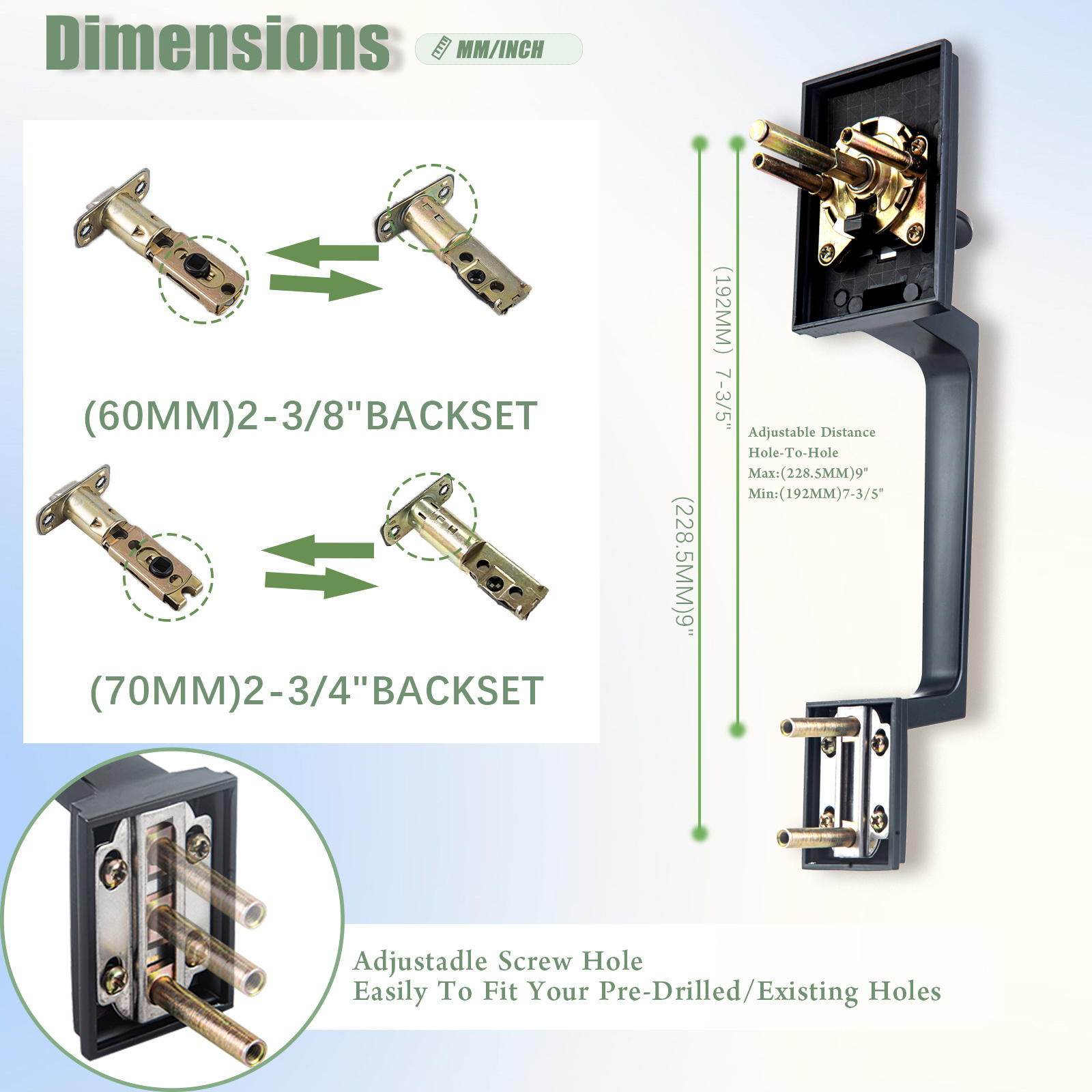 Privacy Door Lever Interior Grip Handle Lock Exterior Main Entry Bathroom Zinc Door Handle Black Door Lock