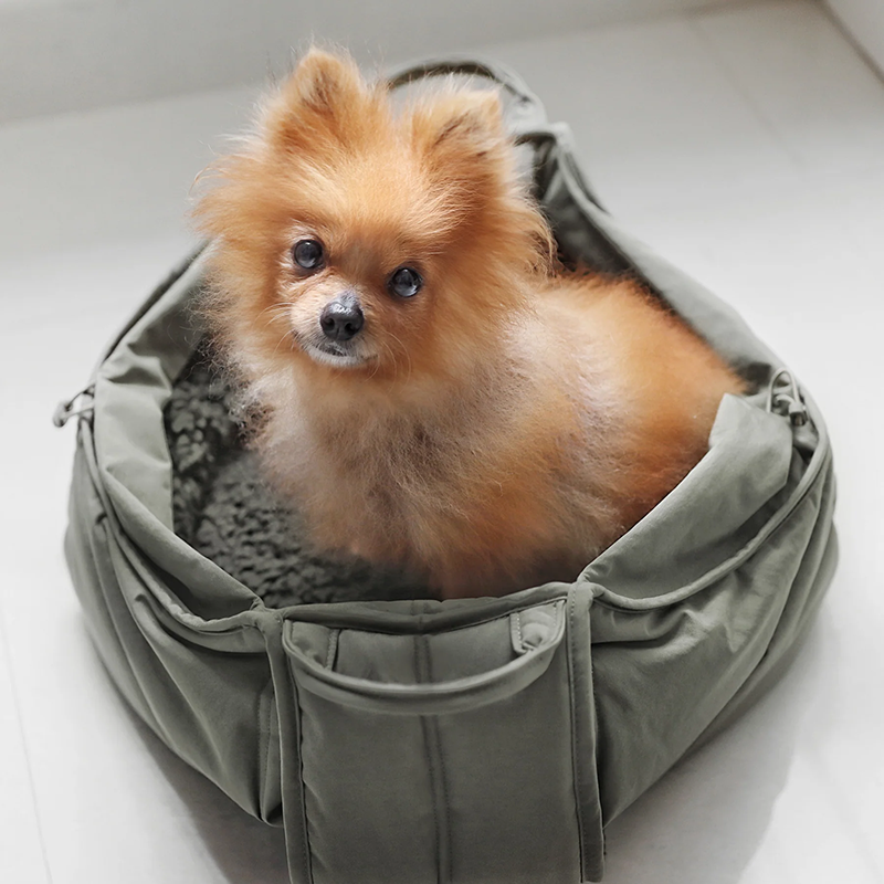 Pet Supplies Winter Summer Removable Cushion Breathable Nylon Sleep Bed Soft Dog Cat Carrier Cot For Puppy