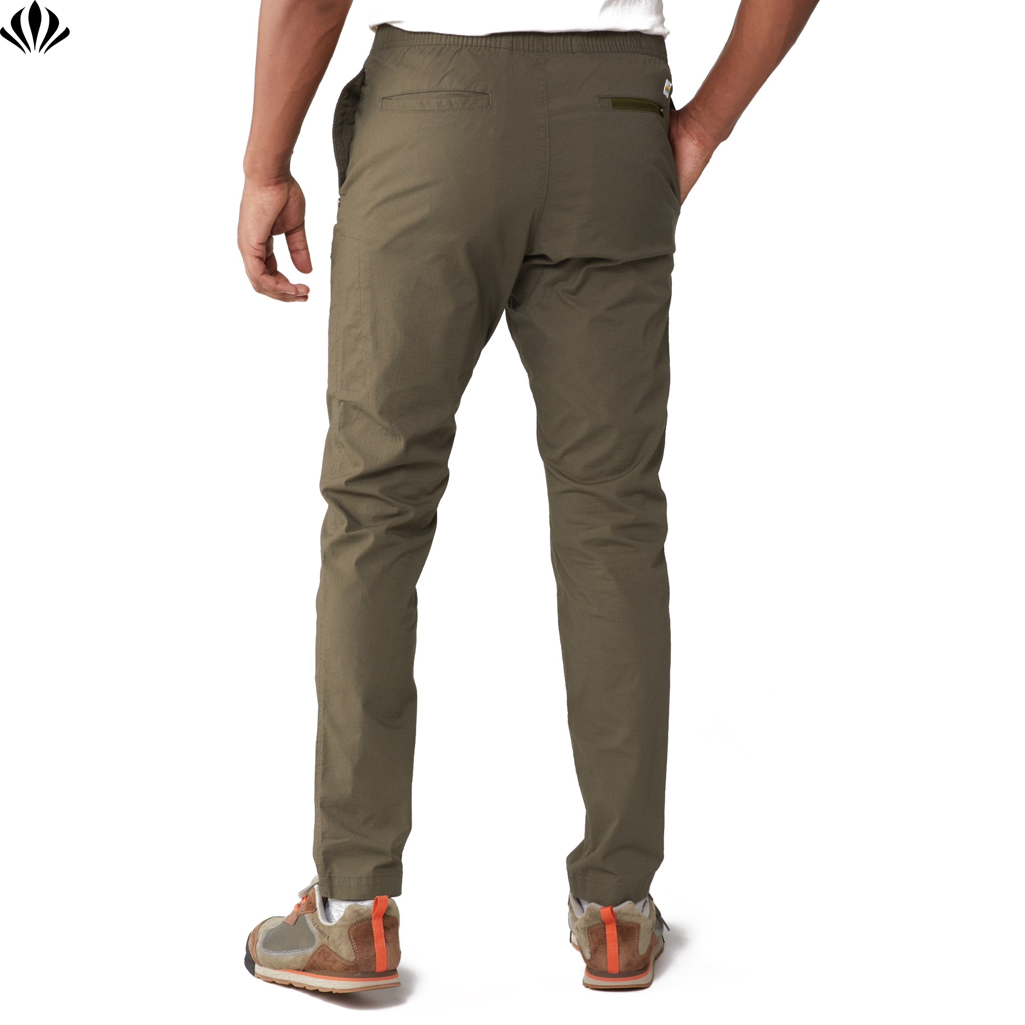 OEM New Wholesale High Quality  Men's Elastic Waist Pants Drawstring Casual Pants With Pockets