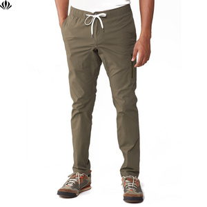 OEM New Wholesale High Quality  Men's Elastic Waist Pants Drawstring Casual Pants With Pockets