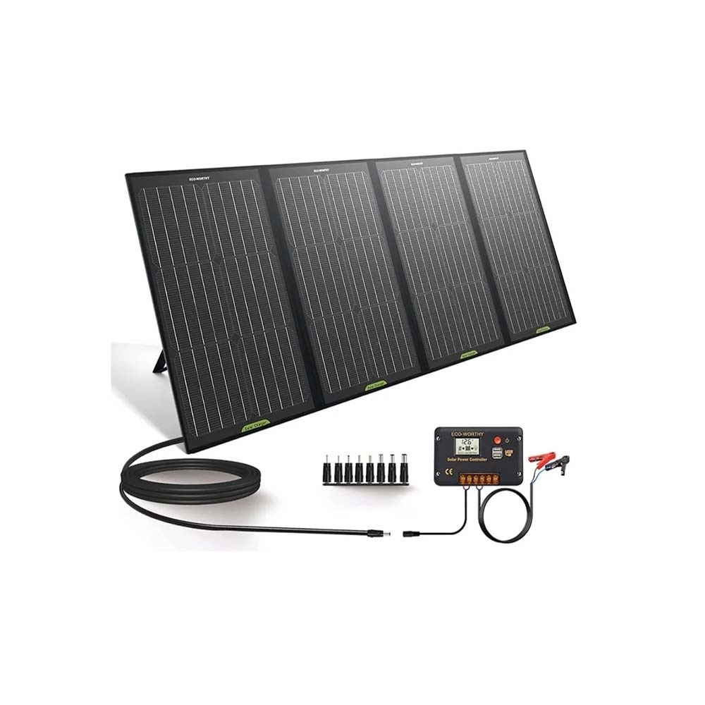 120W Foldable Solar Panel for Jackery Explorer/Flashfish/BALDR/Goal Zero/Anker Portable Power Station Generator