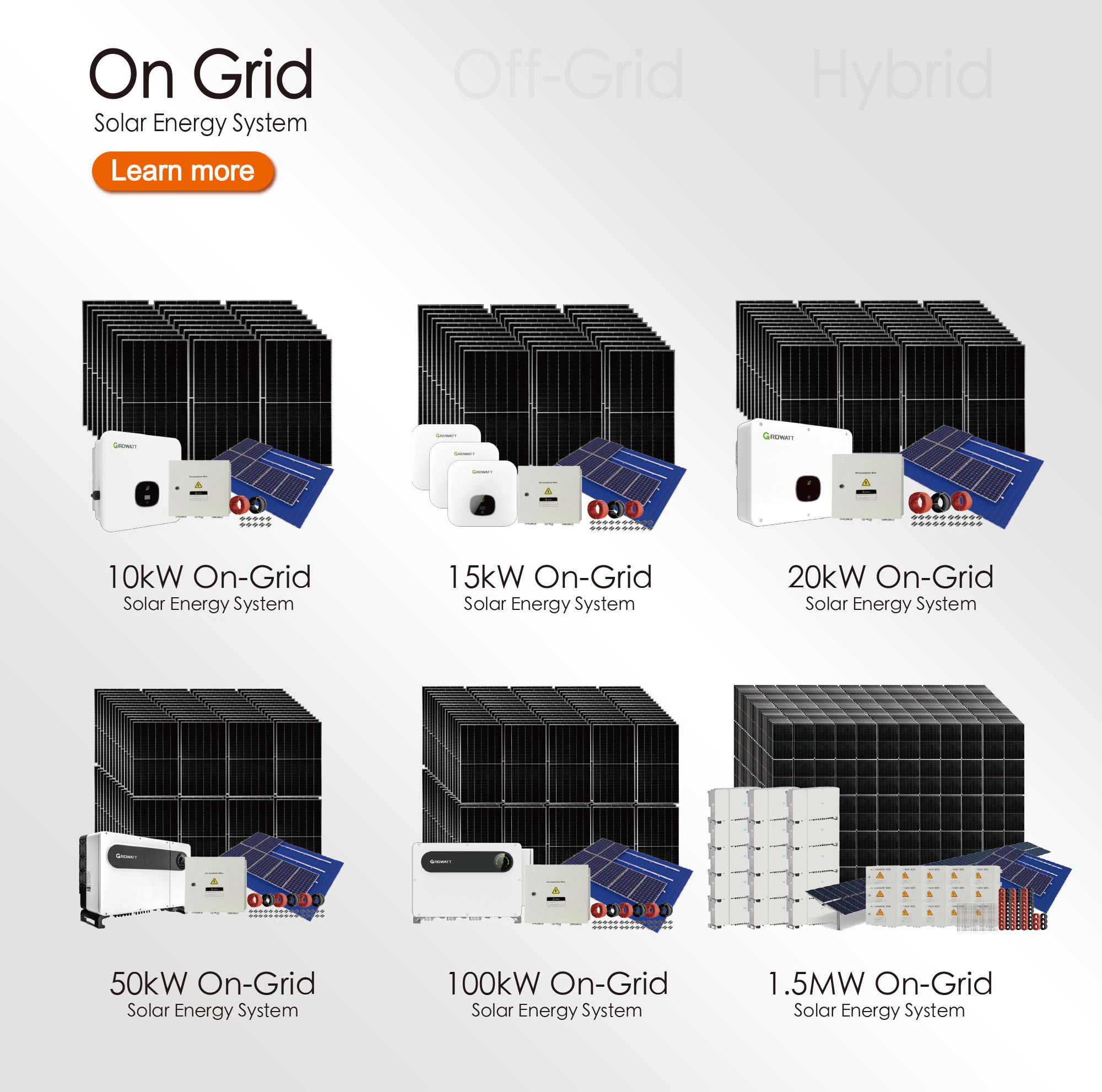 Maxbo 30kW 30 kW Hybrid complete with Panels Solar energy power electric fence photovoltaic system kit