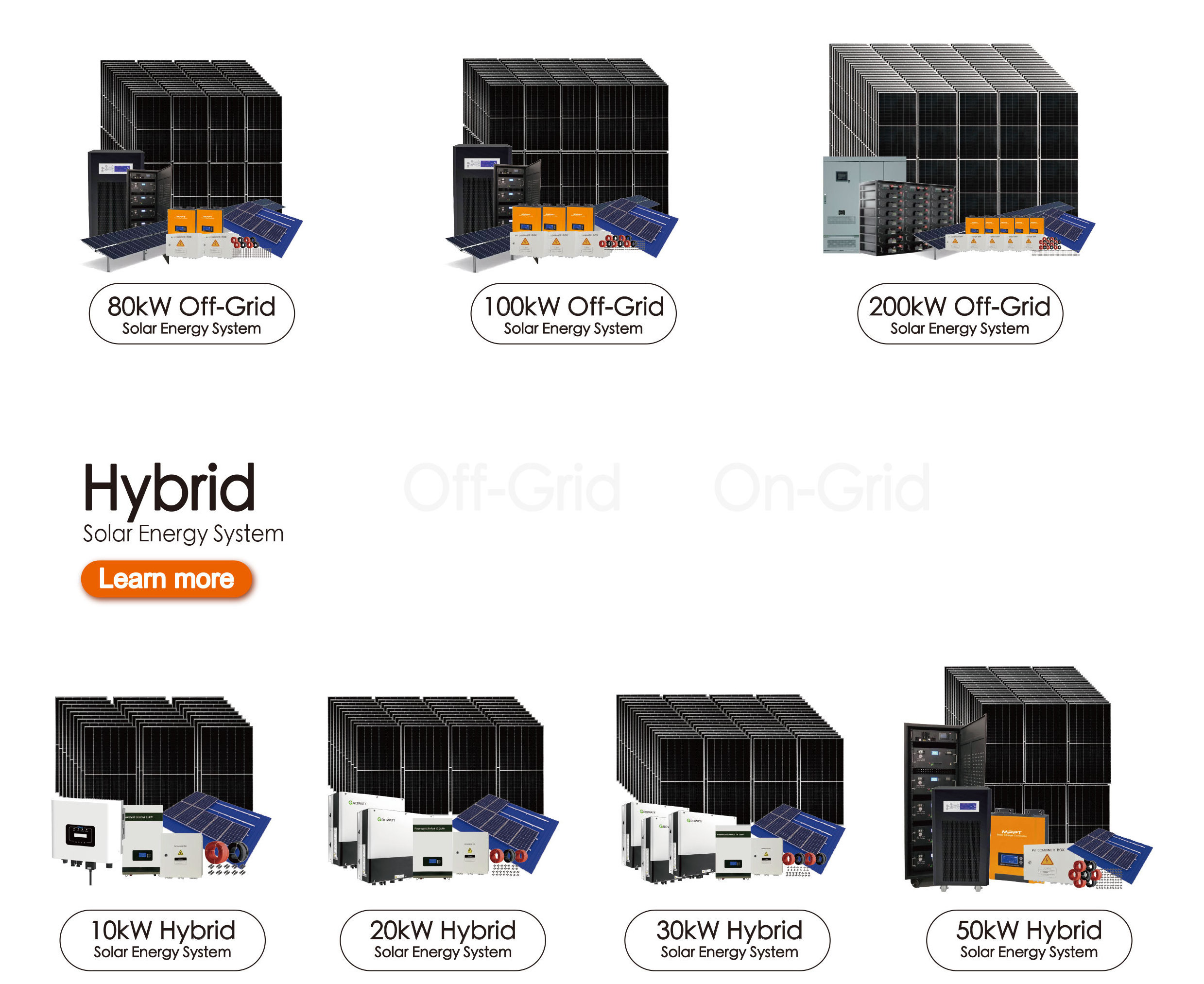 10kW hybrid Solar system for house with lithium ion battery 10kw 20kw 30kw off grid hybrid solar system