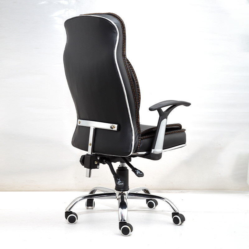 wholesale high back black computer desk chair leather swivel ergonomic office chair with wheel