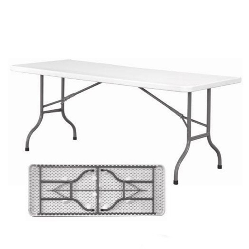 outdoor plastic mesa plegable 6ft dining foldable table banquet party picnic camping folding table and chair for events