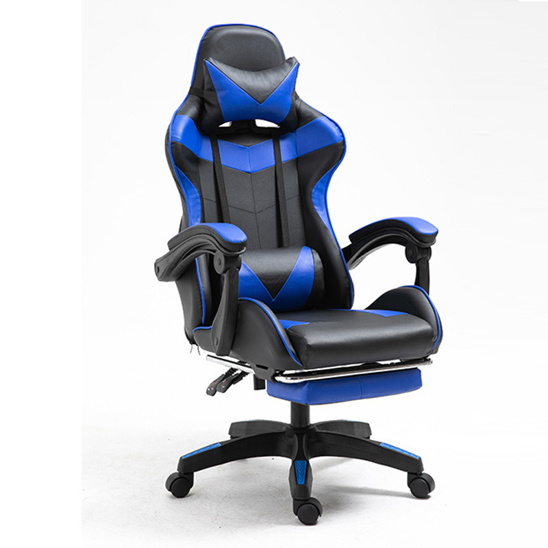 Heavy duty metal frame comfortable Pc game chairs luxury swivel gaming computer chairs with footrest for sale