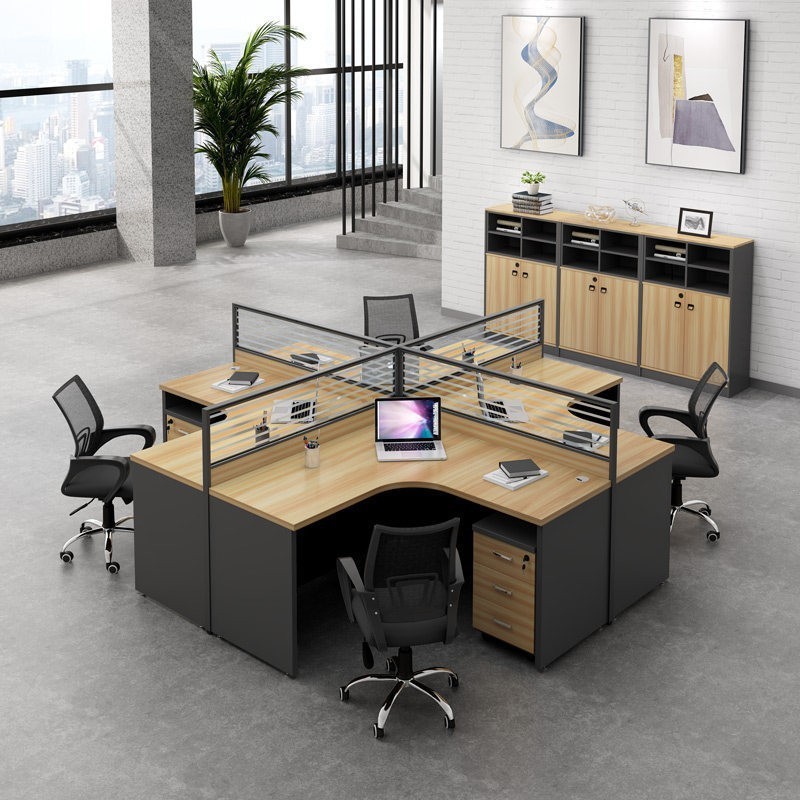 factory direct sales high quality computer desk modern style work workstation office desk with screen