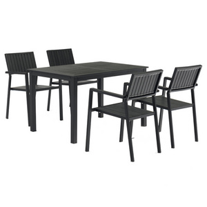 patio outdoor furniture set aluminum dining room furniture 6 seater chairs dinning table set