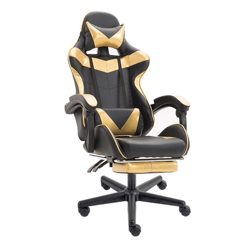 Heavy duty metal frame comfortable Pc game chairs luxury swivel gaming computer chairs with footrest for sale