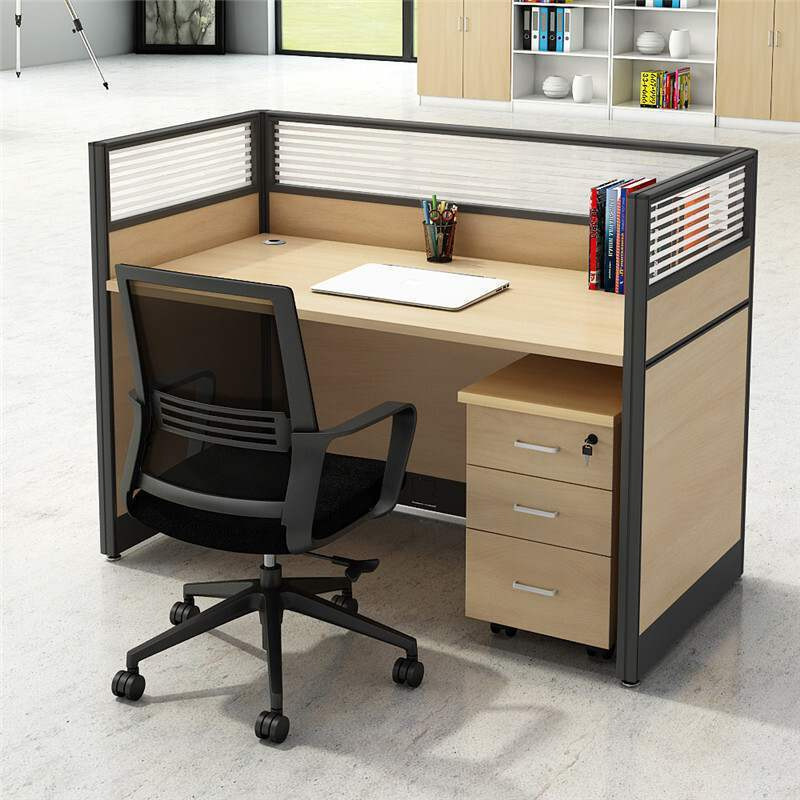 factory direct sales high quality computer desk modern style work workstation office desk with screen