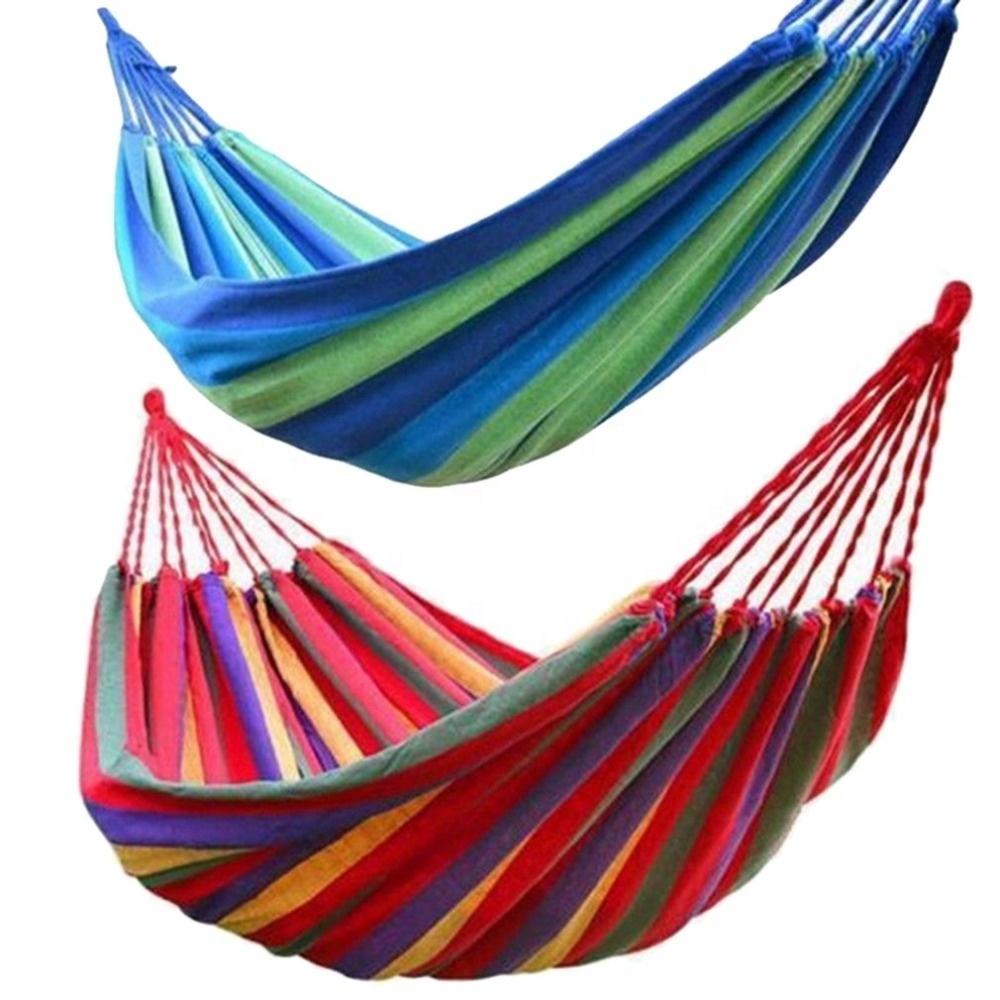 New Outdoor Camping Hanging Folding Knit Hammock/ hammock bed outdoor