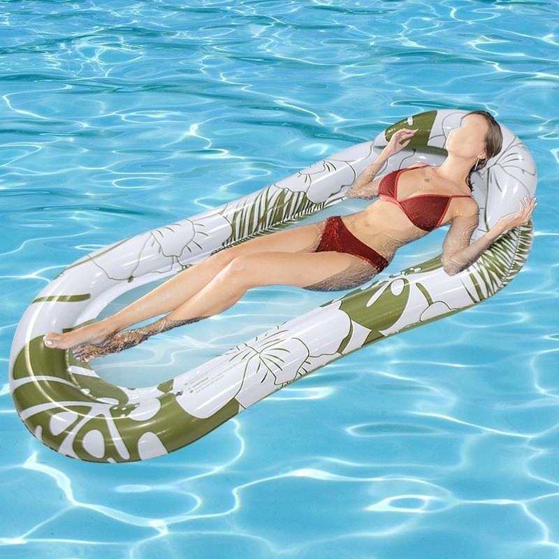 Eco-friendly PVC Portable Foldable Floating Lounger Chair Inflatable Hammock Swimming Pool Hammock