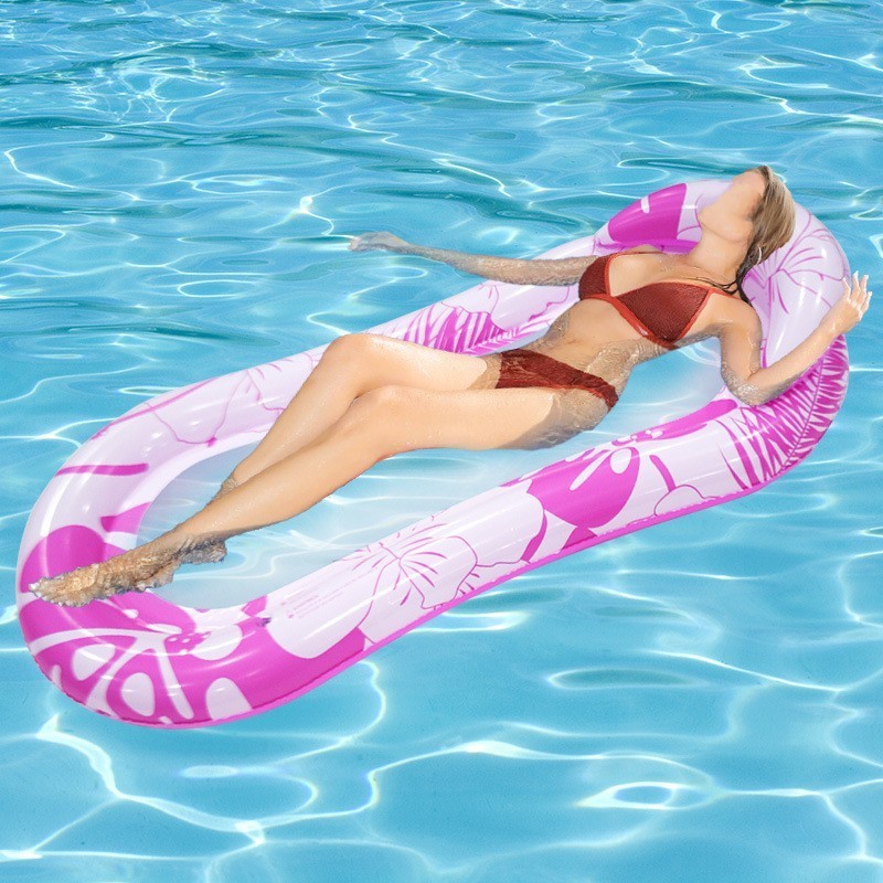 Eco-friendly PVC Portable Foldable Floating Lounger Chair Inflatable Hammock Swimming Pool Hammock