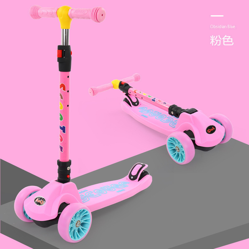 Manufacturer direct sales of children's Migao Kick scooter music single leg scooter three wheel flash toy car