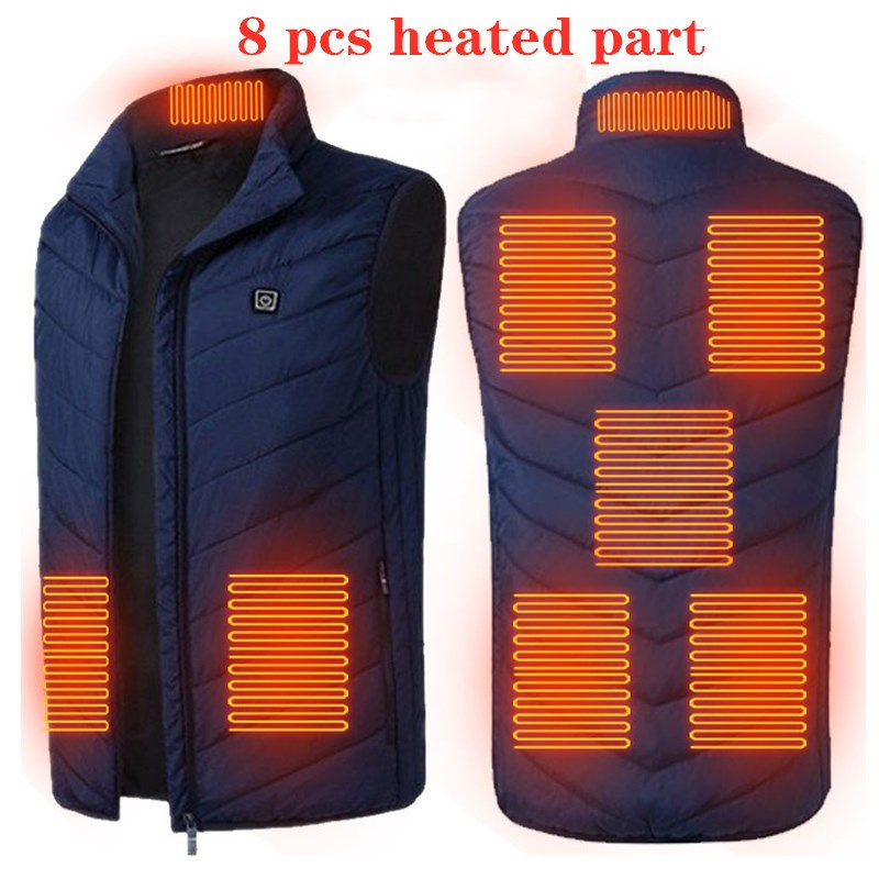 Men Women Usb Heated Jacket Heating Vest Thermal Clothing Hunting Vest Winter Heating Jacket