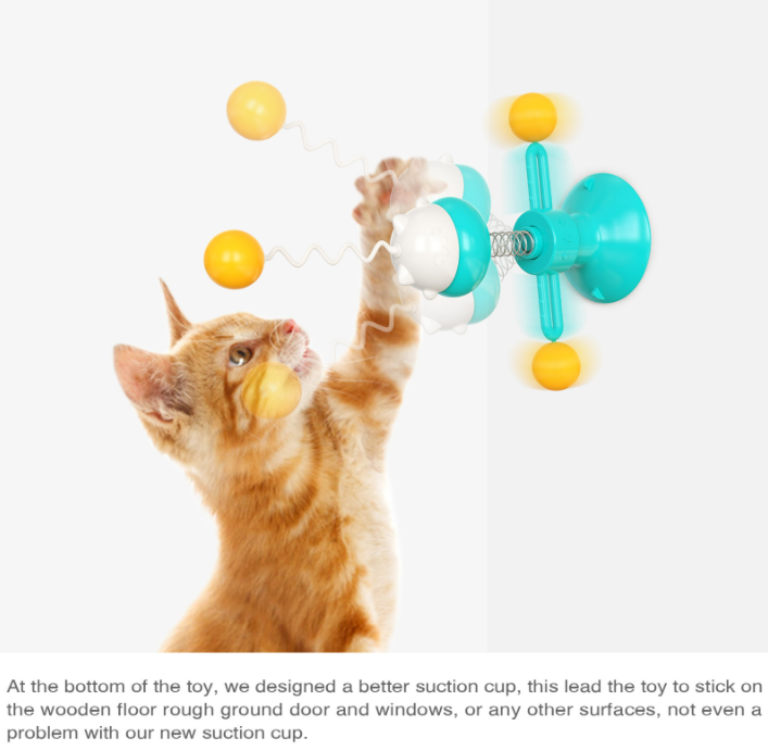 Hot selling Rotating Cat Toy Colorful Butterfly Bird Animal Shape Interactive Pet Dog Kitten Interactive Training Cat Toy