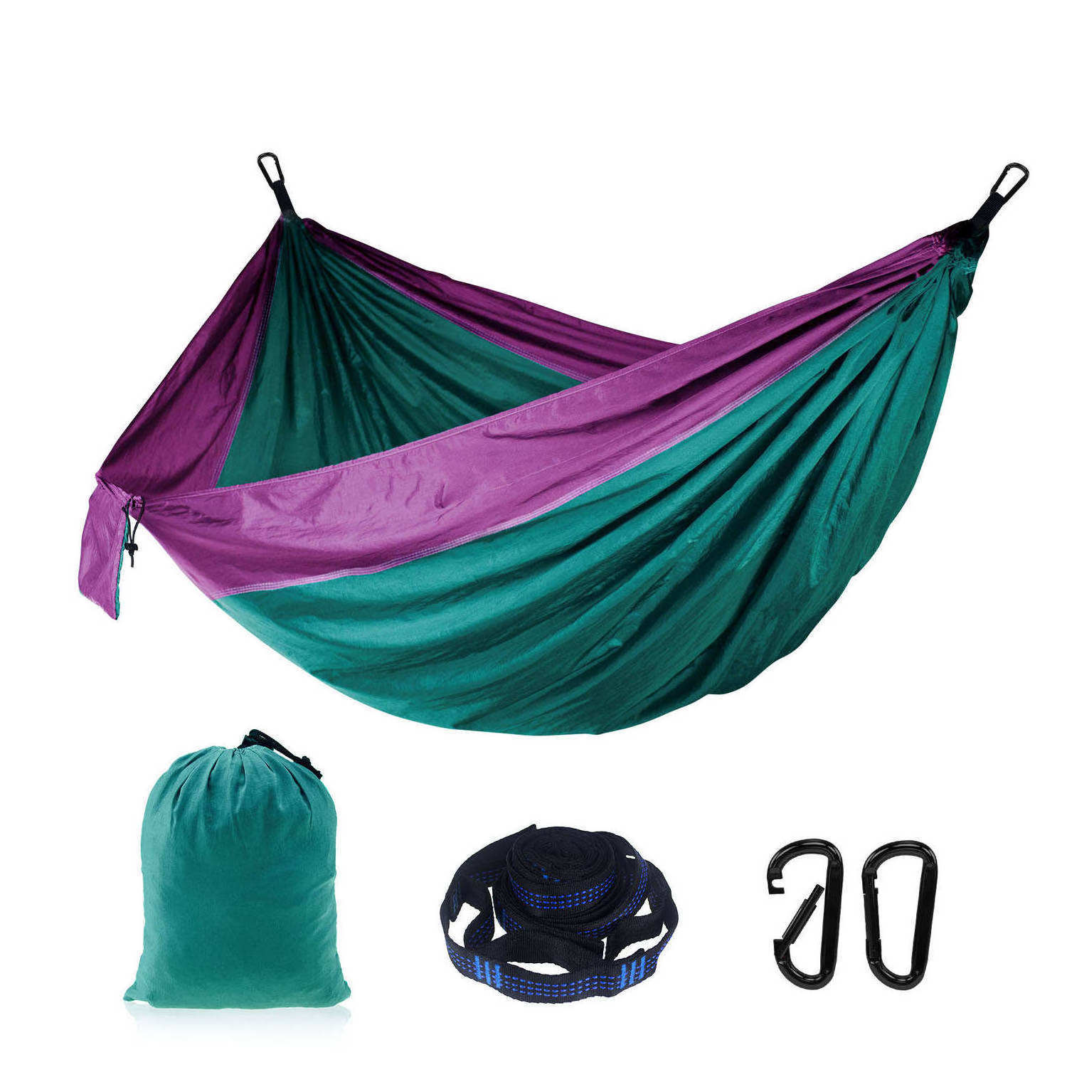 Outdoor Light weight Nylon Single Camping Hammock Parachute Hammock